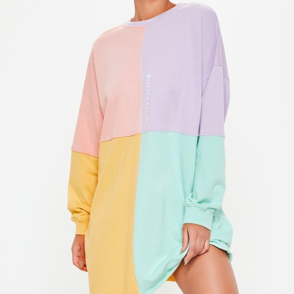 pastel sweater dress